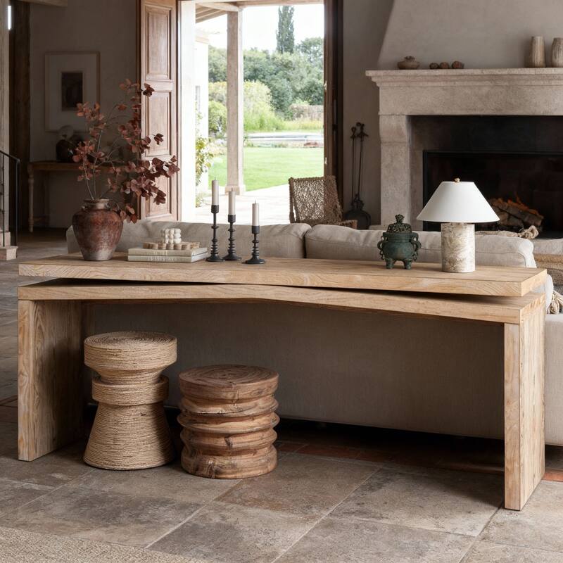 GDF Studio - Farmhouse Wooden Console Table for Entryway