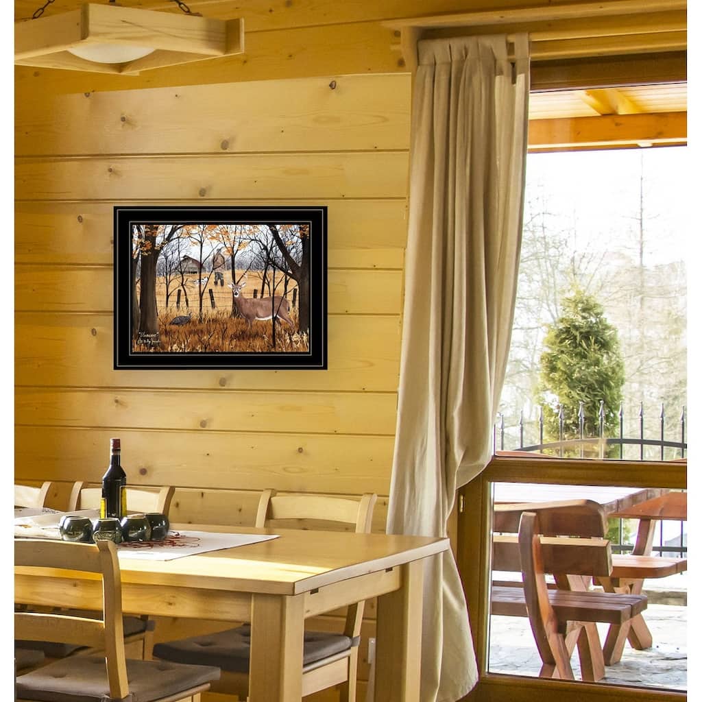 TrendyDecor4U Farmhouse "Unaware" Framed Print Wall Art by Billy Jacobs - Earthtone