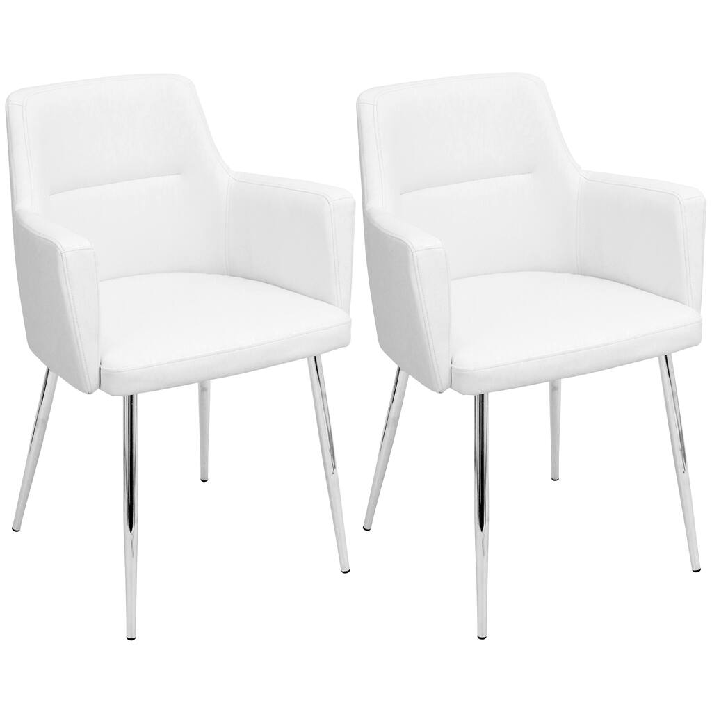 LumiSource Andrew Modern Dining Chair (Set of 2) - N/A