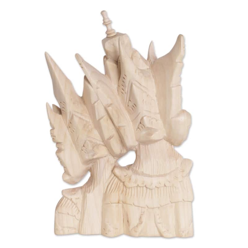 Novica Handmade Rama And Sita Portrait Wood Sculpture