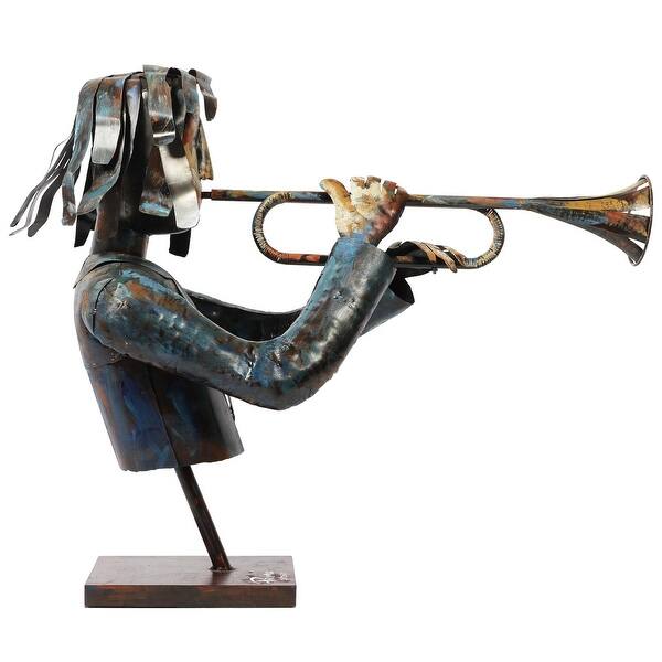 Shop Homme Mixed Media Iron Hand Pinted Colorful Art Sculpture Overstock 31475910
