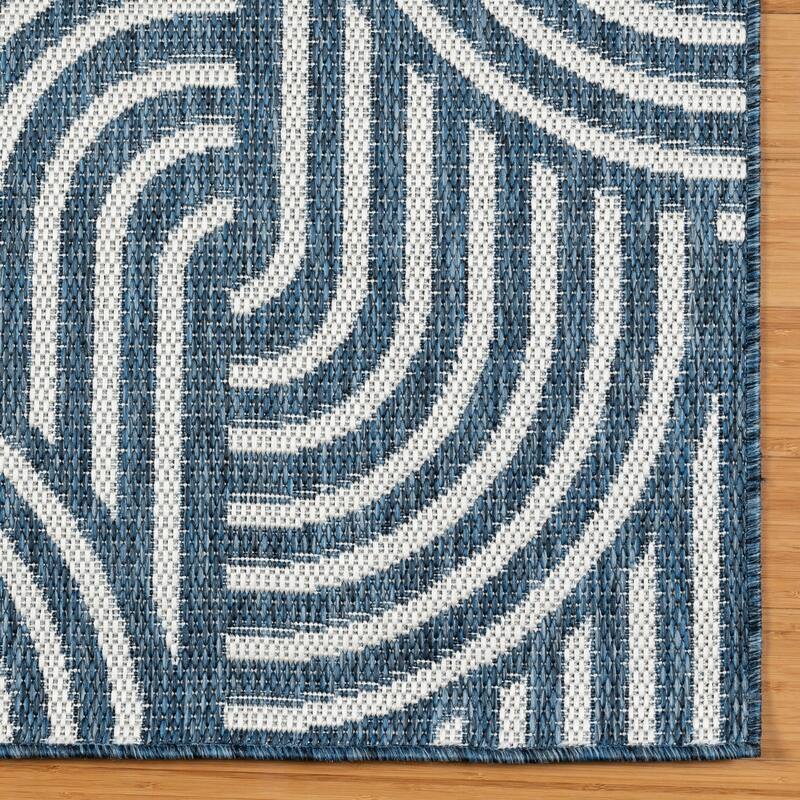 Tropea Mika All Weather Flatweave Indoor Outdoor Area Rug Modern Geometric Polypropylene