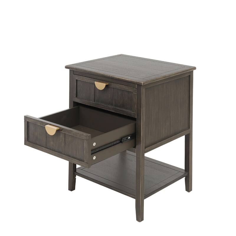 2-Drawer American Style Bedroom Side Table