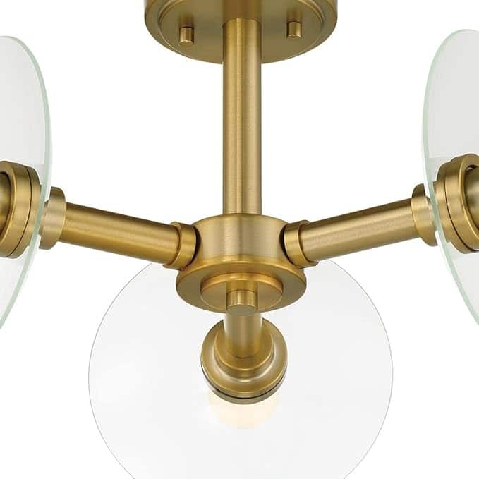 3 Light Semi Flush