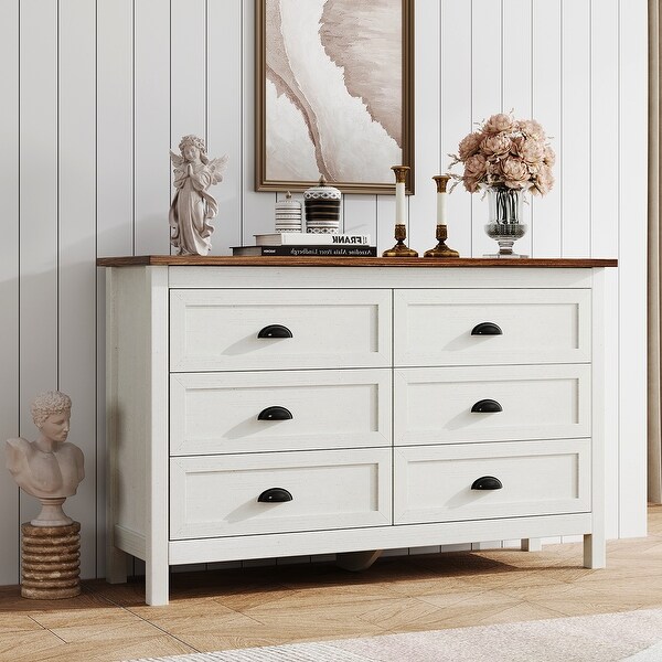 Modern Farmhouse Style Drawer Double Dresser for Hallway On Sale Bed Bath Beyond 40481260