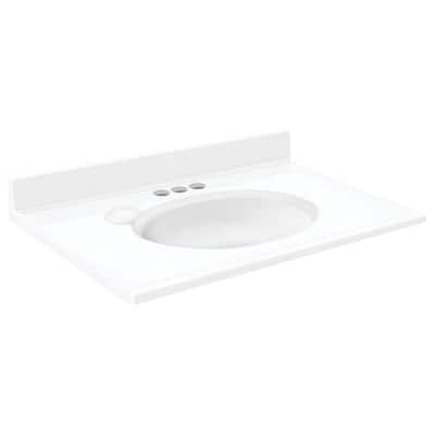 Transolid Cultured Marble 19-in x 17-in Vanity Top - 19-in x 17-in
