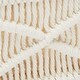 preview thumbnail 6 of 7, Macrame Basket Storage for Bohemian Style Home Decor and Nursery (2 Sizes, White, 2 Pack)