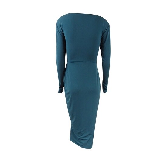 long sleeve asymmetrical dress