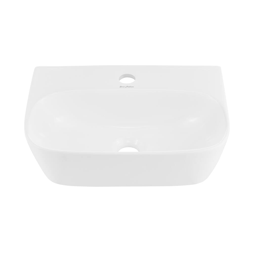 Angers Wall Hung Sink - 16.55" x 11.6" 4.9"