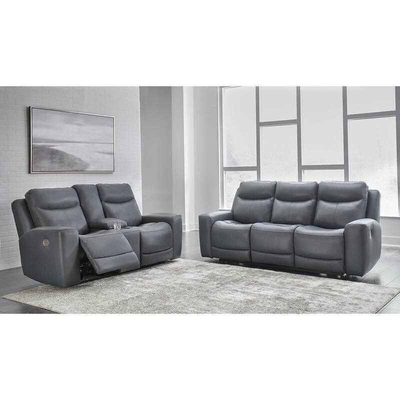 Signature Design by Ashley Mindanao 2-Piece Upholstery Package - Grey