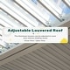 preview thumbnail 135 of 188, EROMMY Outdoor Louvered Pergola Gazebo with Adjustable Aluminum Rainproof Roof