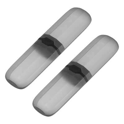 2pcs Travel Toothbrush Case Transparent Portable Toothbrush Holder