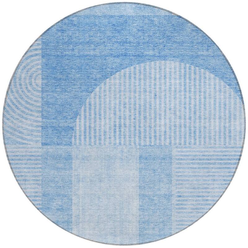 HomeRoots Geometric Transitional Rectangle Outdoor Rug
