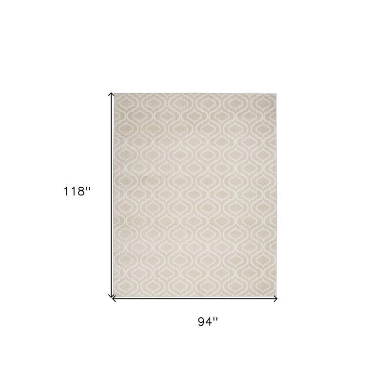 Gafe Power Loomed Non Skid Stain Resistant Area Rug By HomeRoots - 118' X '94' X '0.5