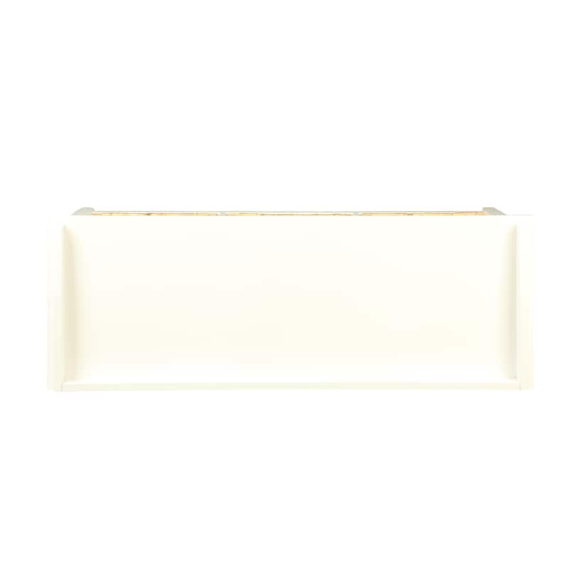 Flavius Rattan & White Finish Bench W/Storage