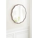 preview thumbnail 19 of 55, Kate and Laurel Viona Round Scalloped Mirror