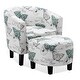 preview thumbnail 6 of 10, BELLEZE Lydia Accent Chair with Ottoman, Club Chair and Footrest Set