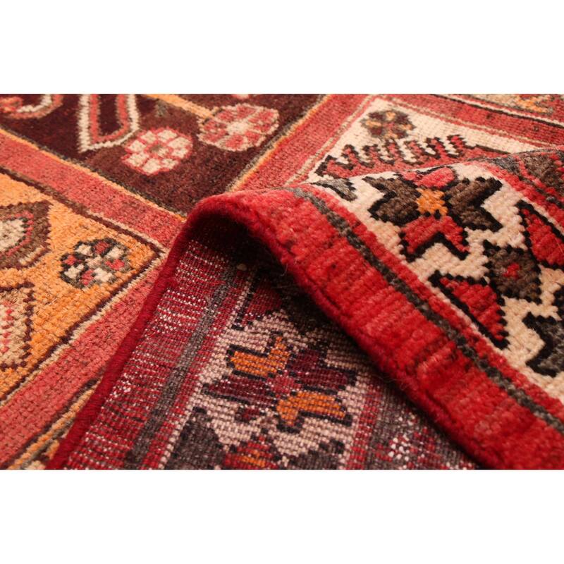 ECARPETGALLERY Hand-knotted Andelz Red Wool Rug - 5'3 x 10'9