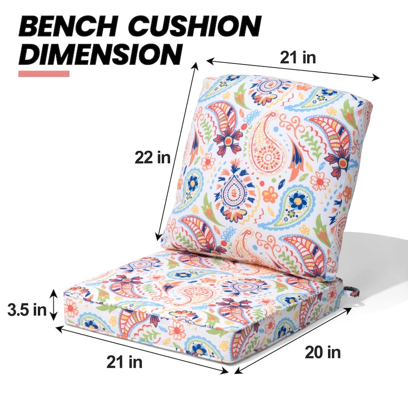 21 W x 22 D in. Deep Seat Outdoor Cushion Set by Crestlive Products