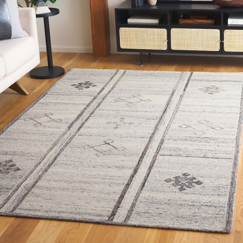 SAFAVIEH Handmade Kenya Kazusa Southwestern Wool Rug - 3' x 5' - Brown/Beige