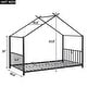 preview thumbnail 9 of 25, Metal House Platform Bed