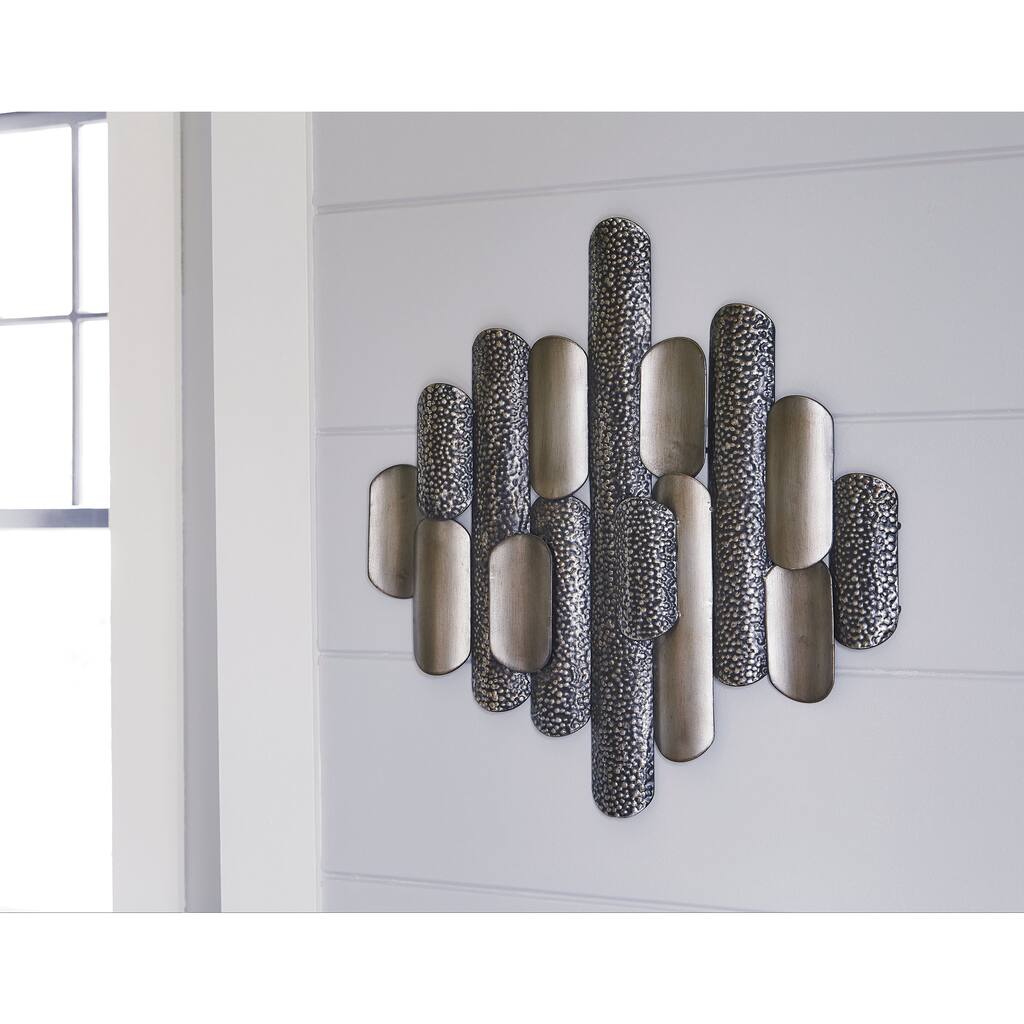 Signature Design by Ashley Laddwick Champagne/Black Wall Decor - 30"W x 2"D x 30"H