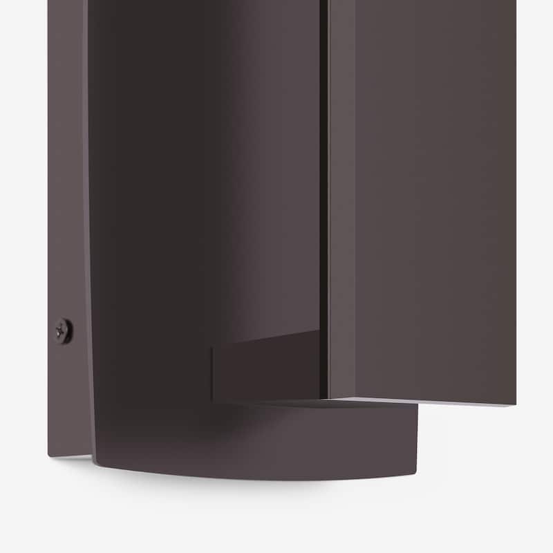 Modern LED Black/Bronze Aluminum Outdoor Wall Sconce(Set of 2)