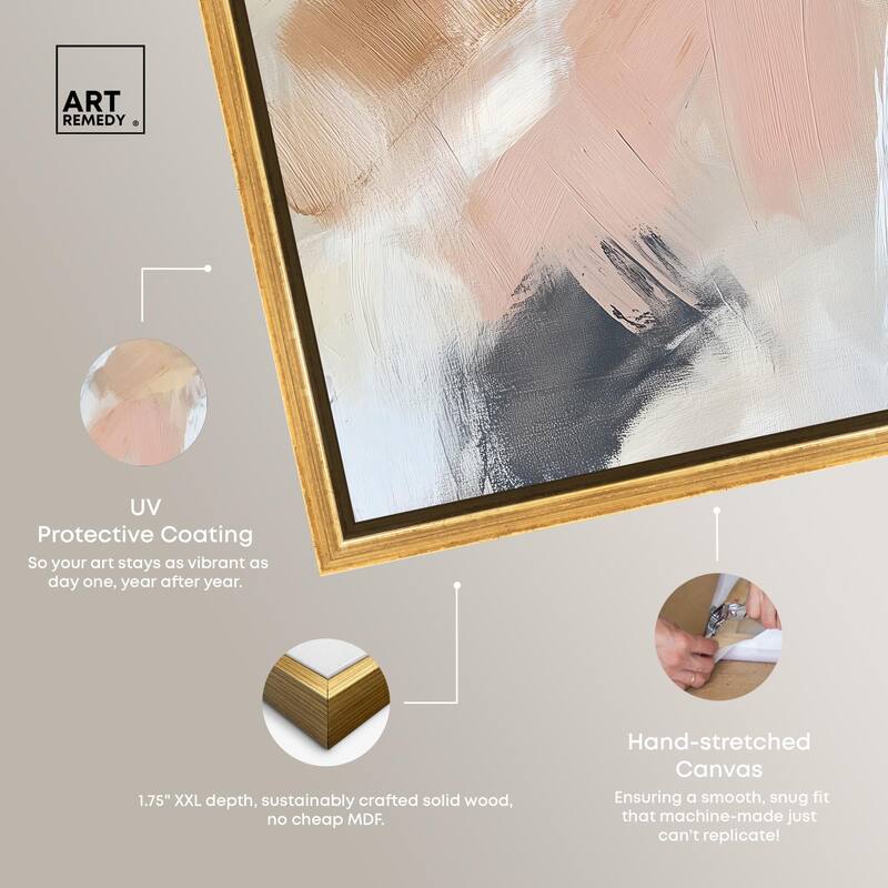 Taupe and Ash I Canvas by Art Remedy