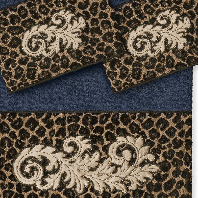 Authentic Hotel and Spa 100% Turkish Cotton April 3PC Embellished Towel Set