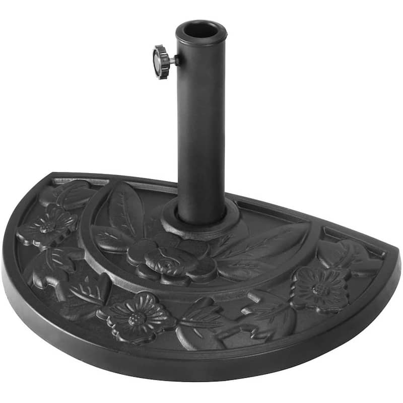 Isle Half Round Outdoor Patio Umbrella Base Stand