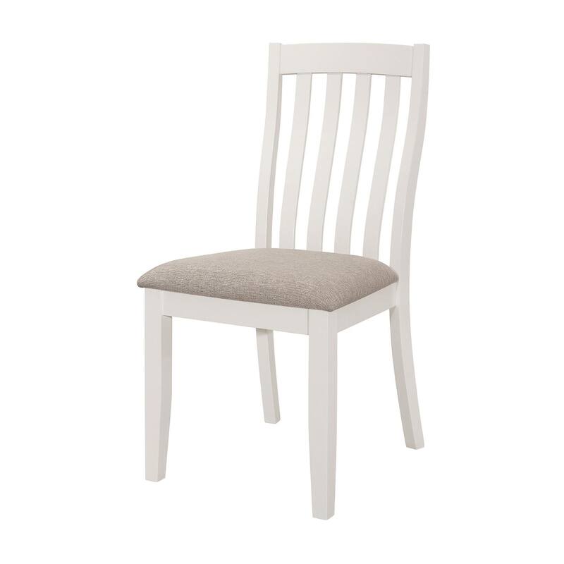 Prospect Off White Dining Side Chair with Slat Back (Set of 2)