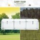 Outsunny 71" Aluminum Vented Cold Frame Greenhouse - Image 5