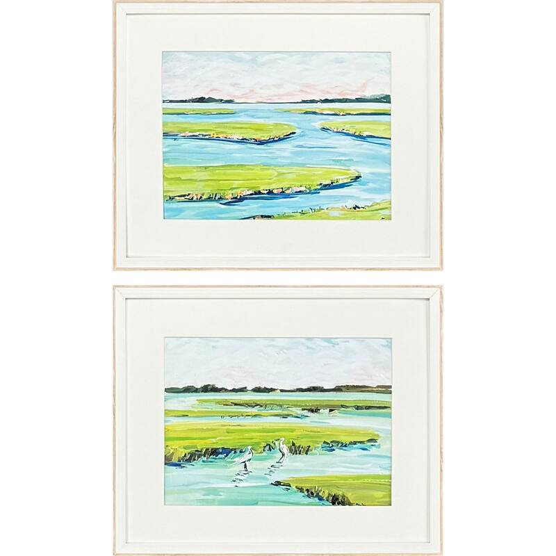 Paragon Dusky Marsh Framed Art - Set of 2