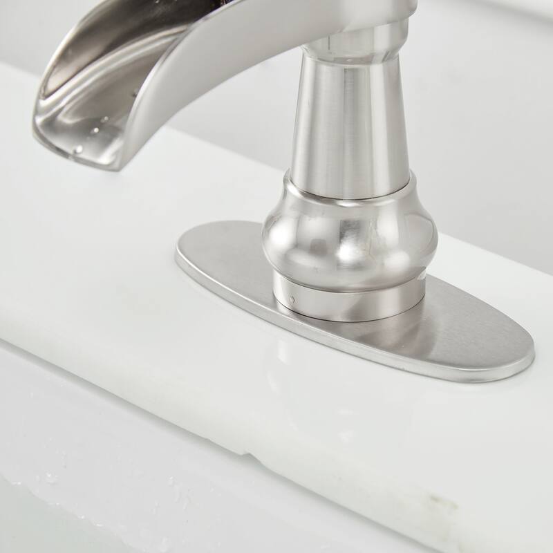 Vessel Sink Centerset Nickel Bathroom Faucet