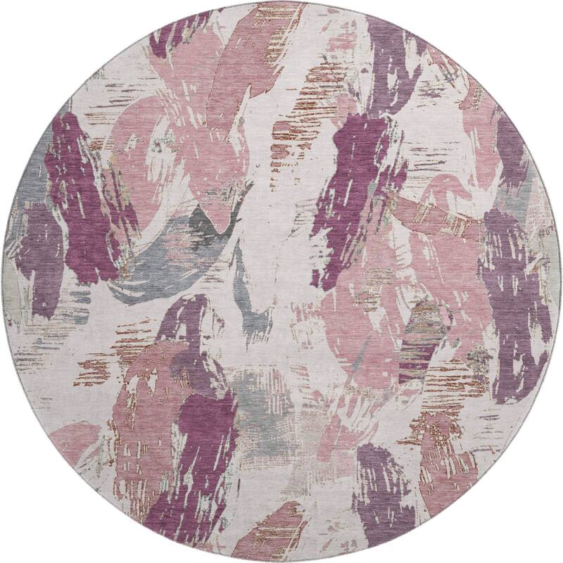 Premium Washable Super Soft Contemporary Strokes Mayfield Rug