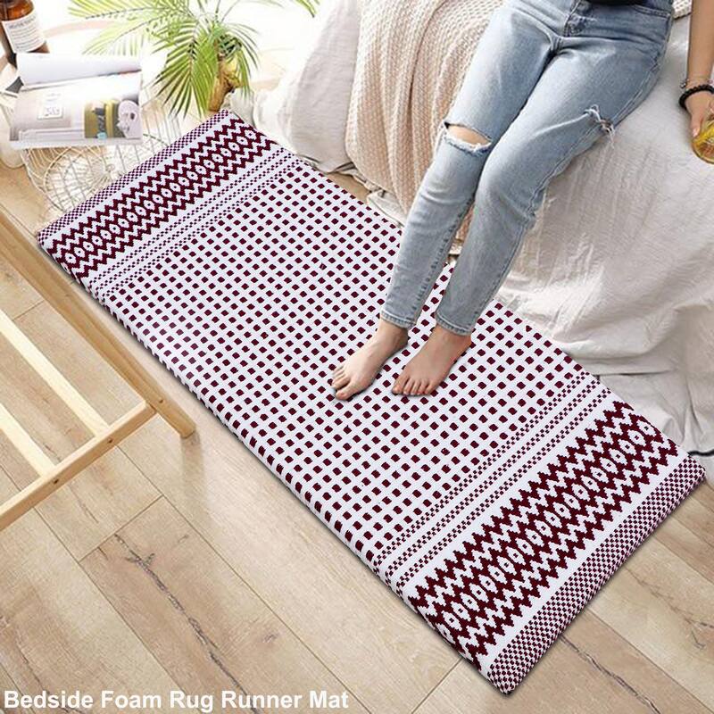 Kitchen Runner Rug/ Mat Cushioned Cotton Hand Woven Anti-Fatigue Mat Kitchen/Bathroom/Bed side 18x48'' - 18''x48''