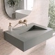 preview thumbnail 39 of 170, Pyramid Solid Surface Wall-Mounted Bathroom Sink