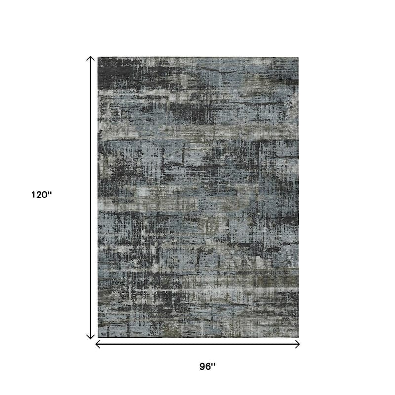 HomeRoots Geometric Transitional Rectangle Outdoor Rug