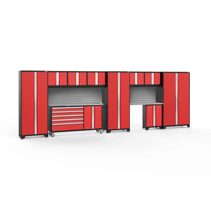 NewAge Products Bold Series 222" W x 18" D 11 Piece Garage Cabinet Set