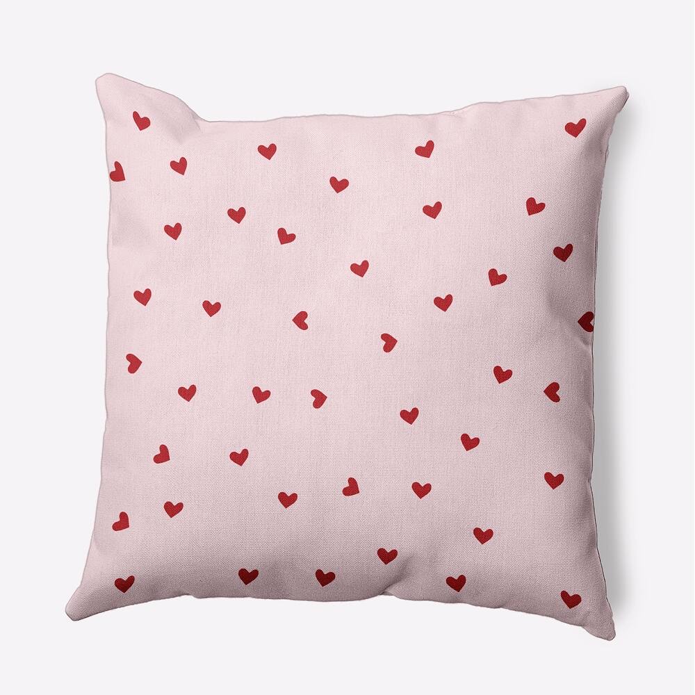 Little Hearts Valentines Day Decorative Throw Pillow