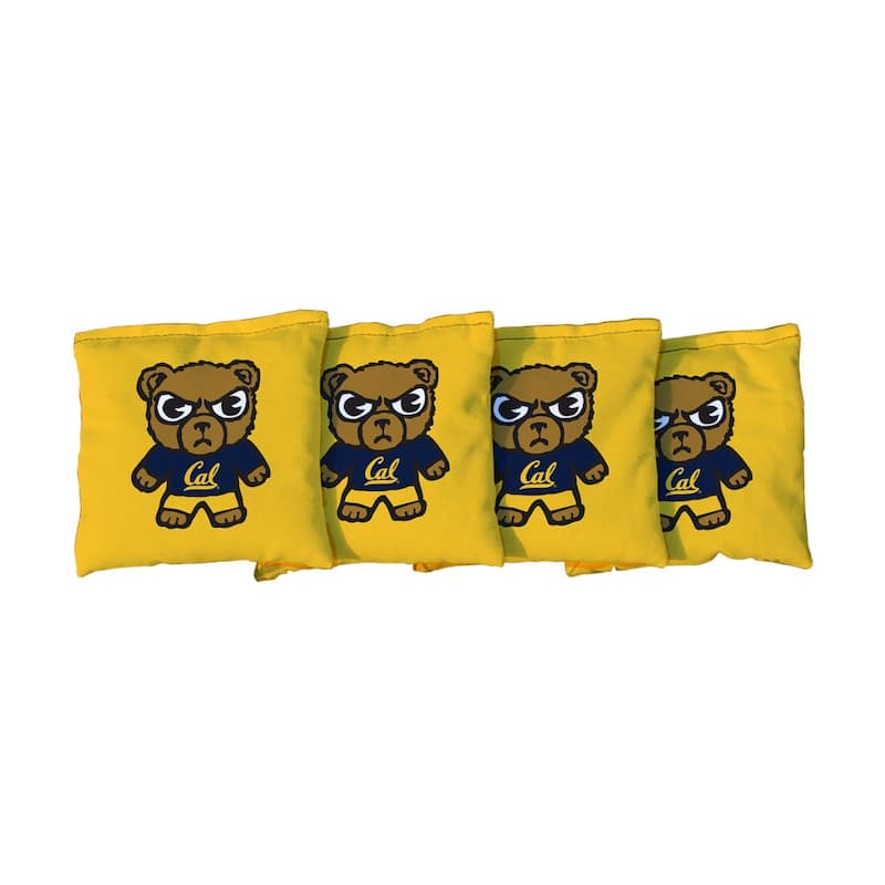 University of California Berkeley Golden Bears Tokyodachi Yellow Cornhole Bags - All-Weather Resin Filled