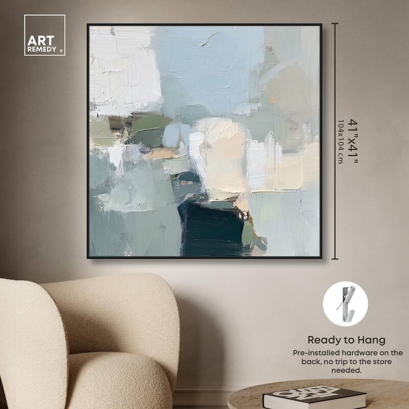 Seafoam and Sand I Canvas by Art Remedy