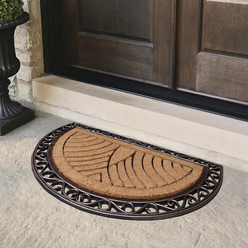 A1HC Natural Coir & Rubber Door Mat, 30"x48", Heavy Duty Large Doormat