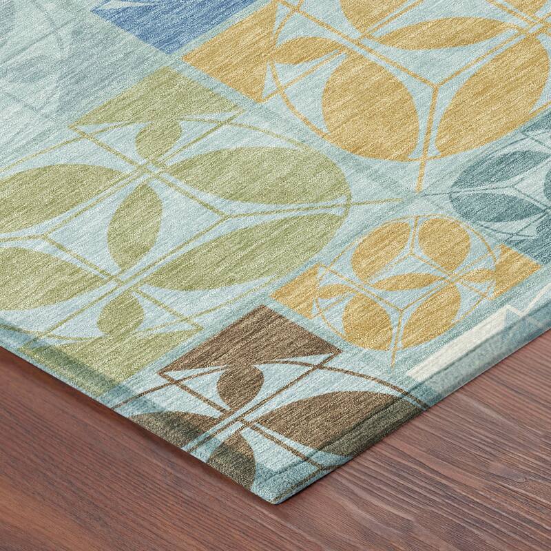 Machine Washable Indoor/ Outdoor Patch Lupton Chantille Rug