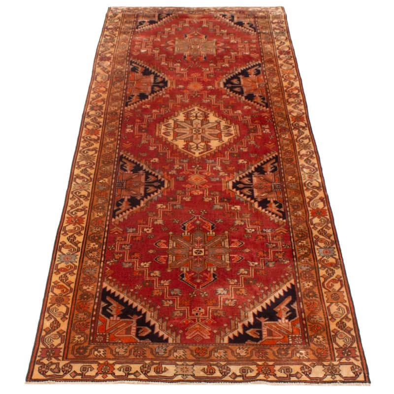 ECARPETGALLERY Hand-knotted Konya Anatolian Copper Wool Rug - 4'0 x 10'4