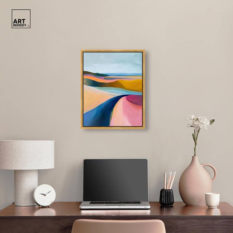 Colorful Dunes I Canvas by Art Remedy