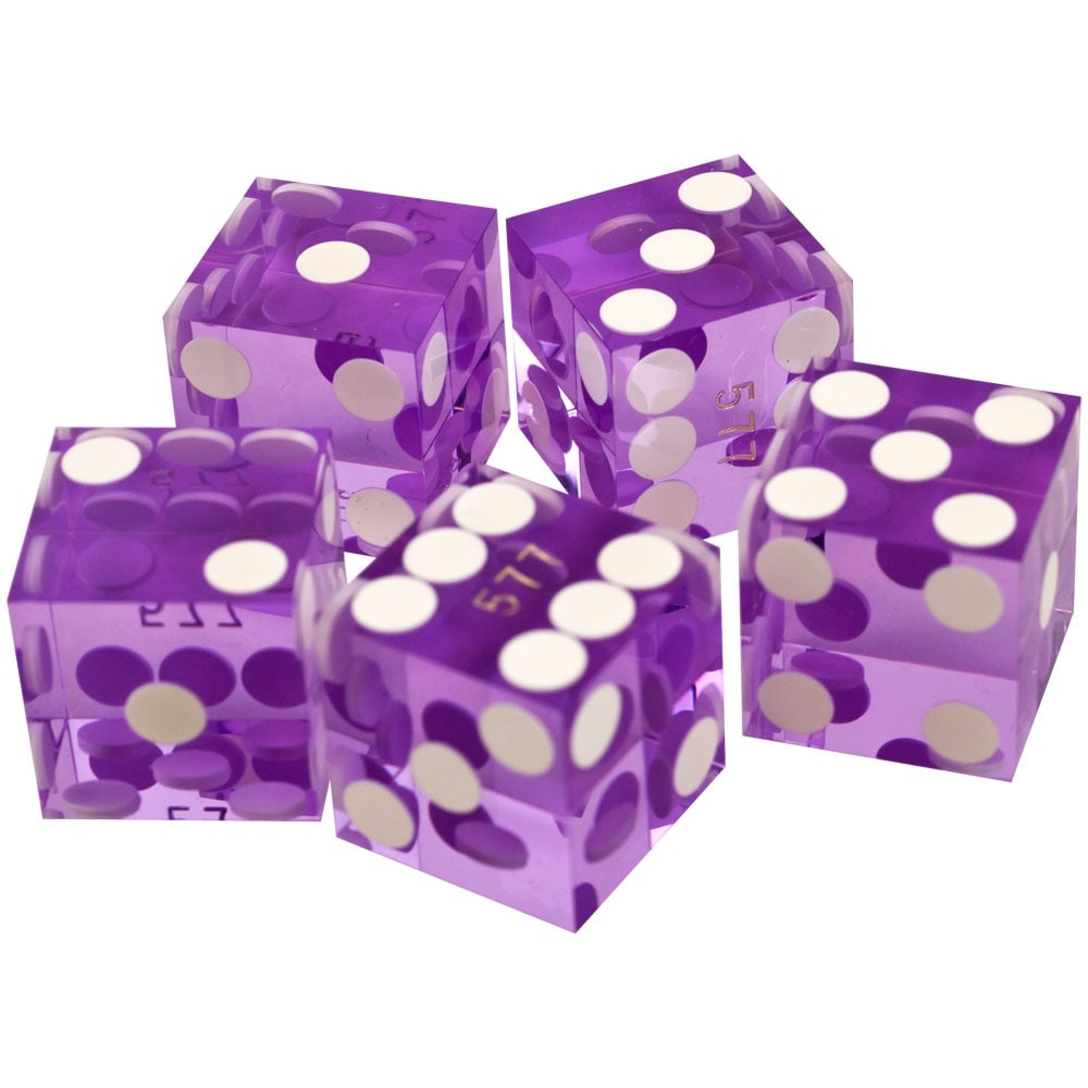 1 Pcs 9mm A Grade Casino Craps Dice Accessories with Matching Serial Numbers BP 