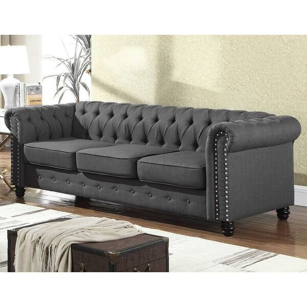 Best Master Furniture Landry Tufted Upholstered Sofa Bed Bath