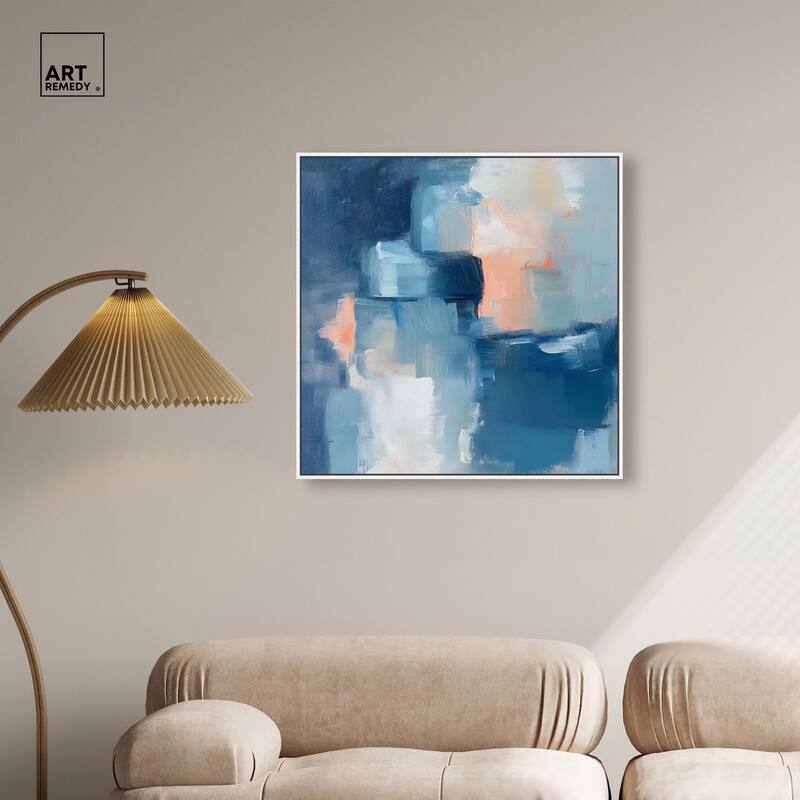 Whispering Blue I Canvas by Art Remedy