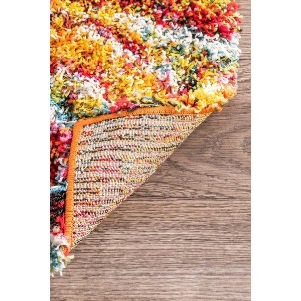 Nuloom Boho Rainbow Multi Soft and Plush Melting Moroccan Trellis